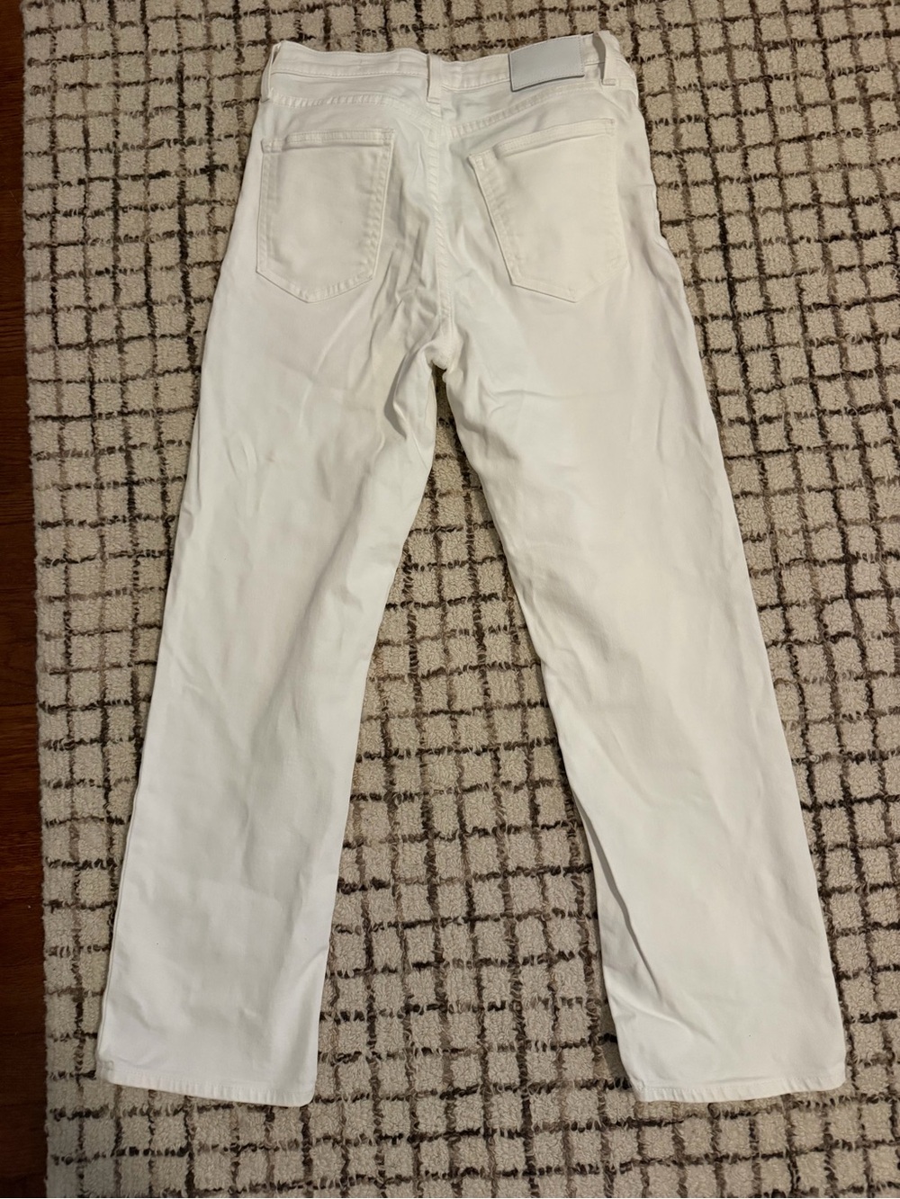 Denim Forum Women’s Straight-Leg Jeans in White